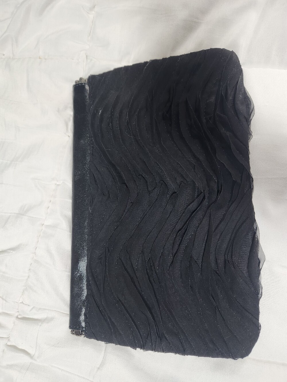 Express Black Textured Clutch